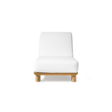 Newport Sun Lounge | Teak Natural Panama Blanco Batyline White