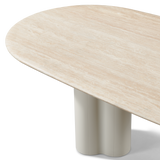 Porto Aluminum Pill Dining Table 108"