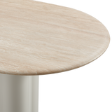 Porto Aluminum Pill Dining Table 108"