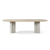 Porto Aluminum Pill Dining Table 108" - Harbour