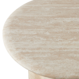 Porto Travertine Round Side Table