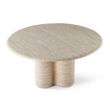 Porto Travertine Round Dining Table 60"
