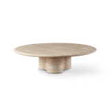 PORTO TRAVERTINE 洞石圆形茶几