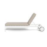 Andre Sun Lounge | Aluminum White, Siesta Taupe,