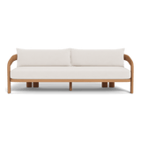 Chloe 3 Seat Sofa | Teak Natural, Marley Snow,