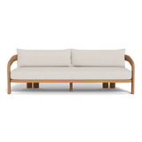 Chloe 3 Seat Sofa | Teak Natural, Stirling Sanddollar,
