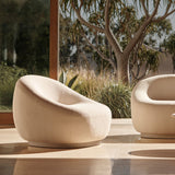 Gio Lounge Chair | Aluminum Taupe, Riviera Ivory,