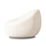 Gio Lounge Chair | Aluminum Taupe Riviera Ivory