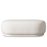 Gio Ottoman | Aluminum Bone Riviera Ivory