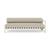 Parker 2 Seat 1 Arm Right | Aluminum Bone, Siesta Taupe, Panama Cloud