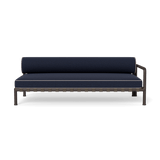 Parker 2 Seat 1 Arm Right | Aluminum Bronze, Siesta Indigo, Panama Marble