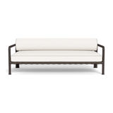 Parker 2 Seat Sofa | Aluminum Bronze, Panama Blanco, Copacabana Sand
