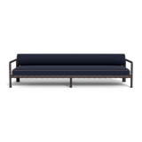 Parker 3 Seat Sofa | Aluminum Bronze, Siesta Indigo, Panama Coco