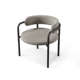 Porto Aluminum Club Chair | Aluminum Asteroid, Panama Grafito,