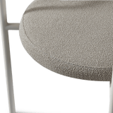 Porto Aluminum Dining Chair | Aluminum Asteroid, Panama Grafito,