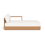 Hayman Teak Chaise Right - Harbour - ShopHarbourOutdoor - HYTK-07BR-TENAT-BAWHI-PANBLA