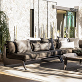 MLB Aluminum 3 Seat Armless Sofa - Harbour - Harbour - MLBA-05C-ALAST-COPMID