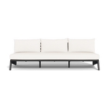 MLB Aluminum 3 Seat Armless Sofa - Harbour - Harbour - MLBA-05C-ALAST-PANBLA