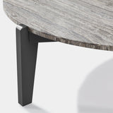 MLB Aluminum Round Coffee Table - Harbour - Harbour - MLBA-10A-ALAST-TRGRE