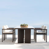 Moab 107" Rectangle Dining Table - Harbour - ShopHarbourOutdoor - MOAB-03C-ALBRZ-TRGRE