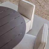 Santorini Outdoor Slatted Round Dining Table 60" - Harbour - Harbour - SANO-03I-SL-ALAST