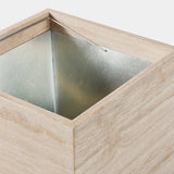 Stone Planter - 22" Square - Harbour - Harbour - PLAN-13V-S-TRPYE