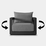 Vaucluse Swivel Lounge Chair - Harbour - ShopHarbourOutdoor - VAUC-08F-ALAST-BASIL-PANGRA