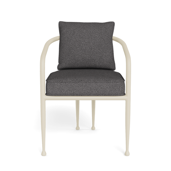 Andre Dining Chair | Aluminum Bone, Riviera Slate,