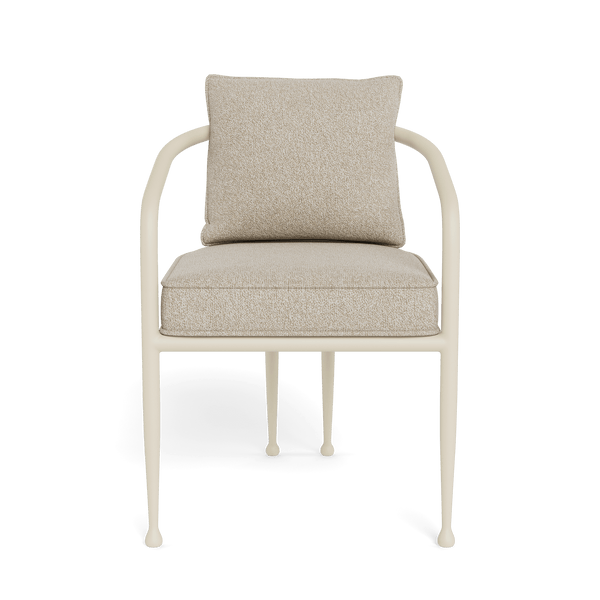 Andre Dining Chair | Aluminum Bone, Siesta Taupe,