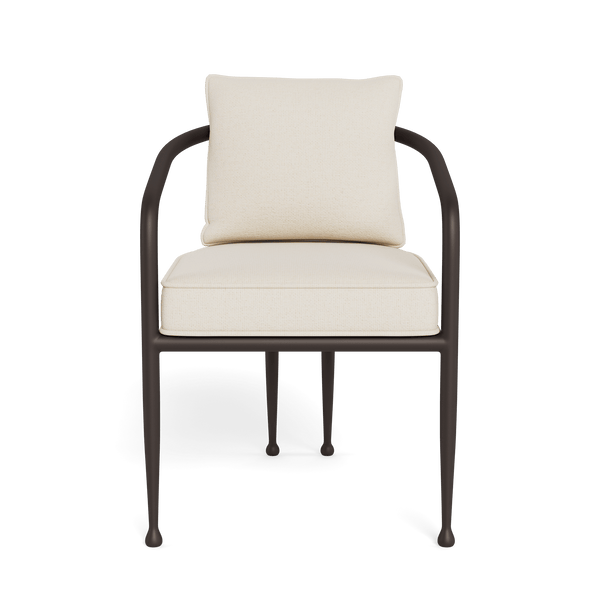 Andre Dining Chair | Aluminum Bronze, Siesta Ivory,