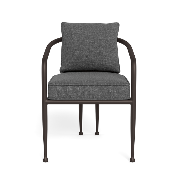 Andre Dining Chair | Aluminum Bronze, Siesta Slate,