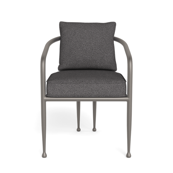 Andre Dining Chair | Aluminum Taupe, Riviera Slate,