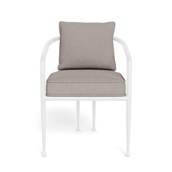 Andre Dining Chair | Aluminum White, Riviera Stone,