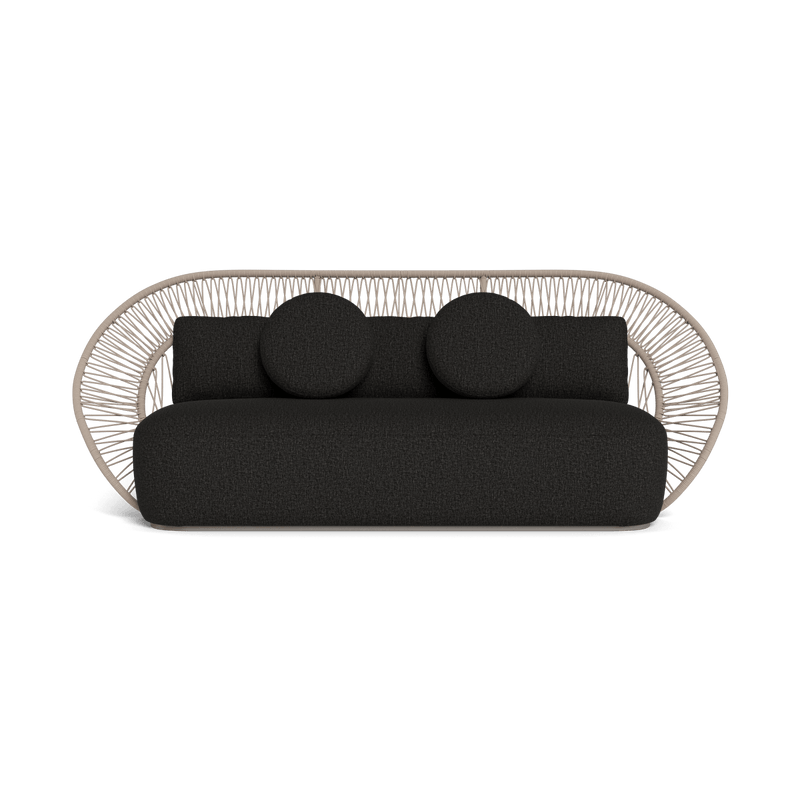 Maui 3 Seat Sofa | Rope Shell, Copacabana Midnight, Aluminum Taupe