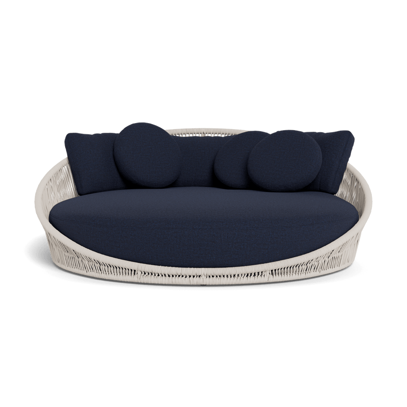 Maui Daybed | Rope Shell, Siesta Indigo, Aluminum Taupe