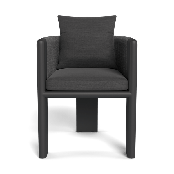 Palm Beach Aluminum Dining Chair | Aluminum Asteroid, Panama Grafito, Rope Dark Grey