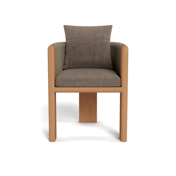 Palm Beach Teak Dining Chair | Teak Natural, Altona Mink, Rope Stone