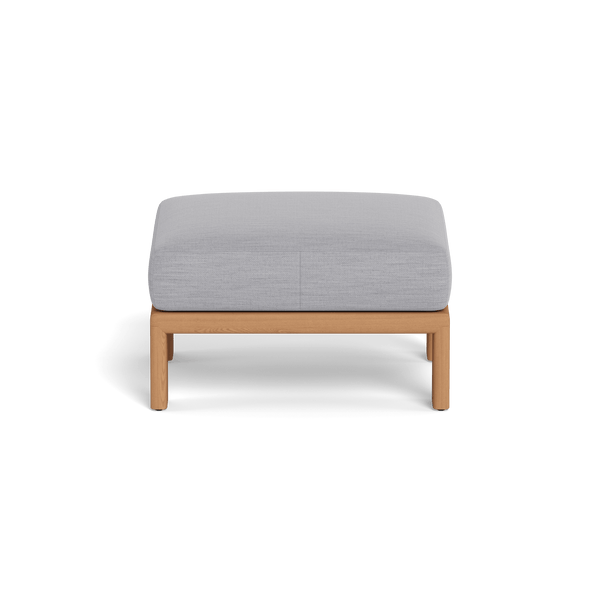 Palm Beach Teak Ottoman | Teak Natural, Panama Cloud,