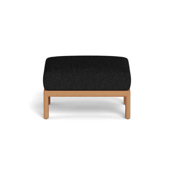 Palm Beach Teak Ottoman | Teak Natural, Pebble Charcoal,