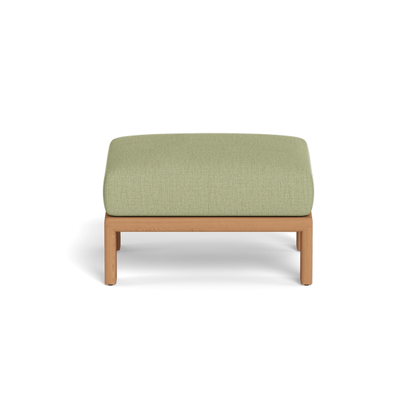 Palm Beach Teak Ottoman | Teak Natural, Stirling Sage,