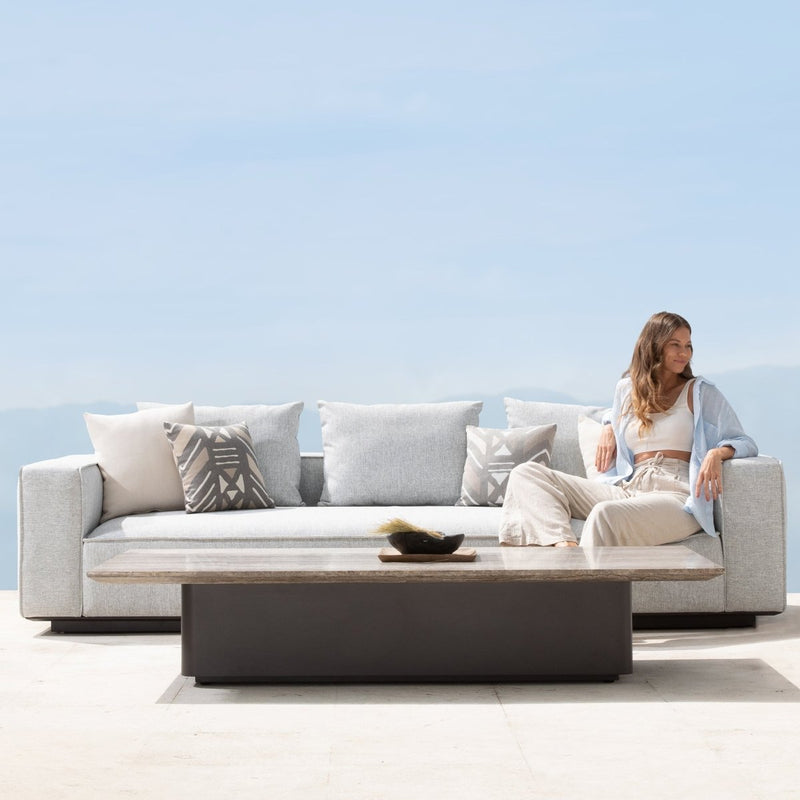 Santorini Outdoor Stone Coffee Table - Harbour - ShopHarbourOutdoor - SANO-10A-ALAST-TRGRE