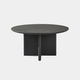 Victoria Slatted Round Dining Table 60" | Aluminum Asteroid, ,