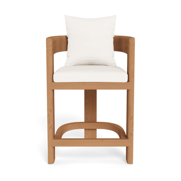 Victoria Teak Counter Stool | Teak Natural, Panama Blanco,