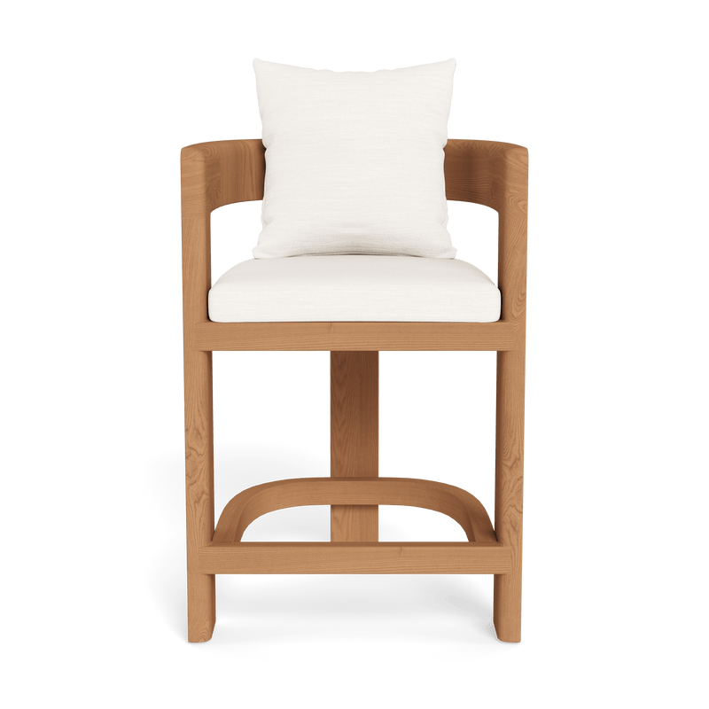 Victoria Teak Counter Stool | Teak Natural, Panama Blanco,