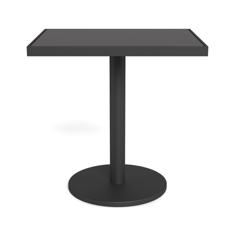 Vienna 24x30" Rectangle Bistro Table | Aluminum Asteroid, HPCL Charcoal,