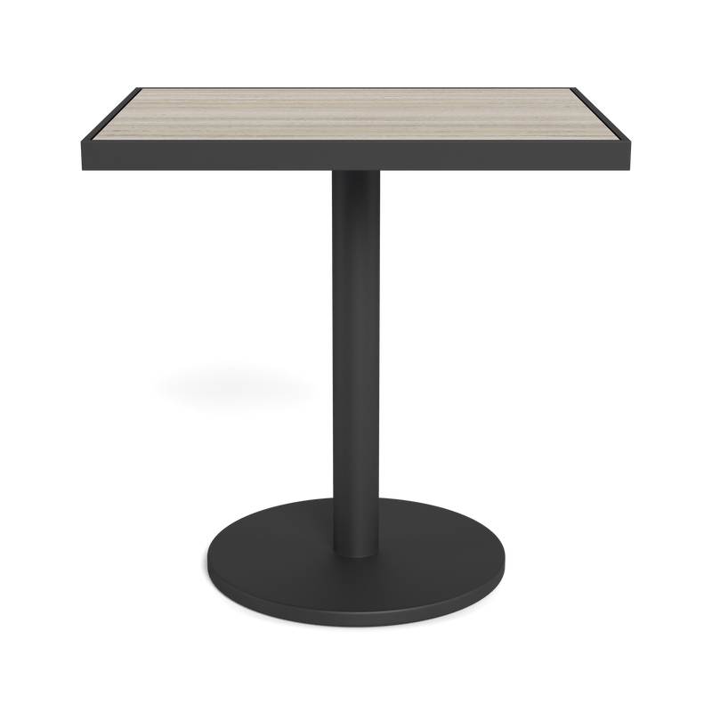 Vienna 24x30" Rectangle Bistro Table | Aluminum Asteroid, Laminam Grigio,