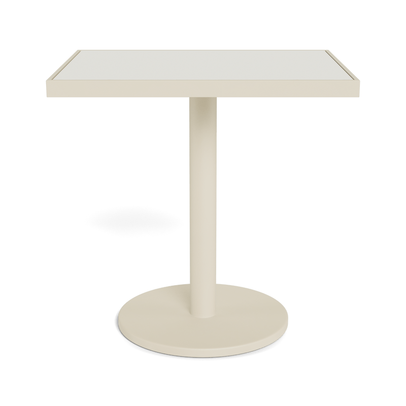 Vienna 24x30" Rectangle Bistro Table | Aluminum Bone, HPCL White,