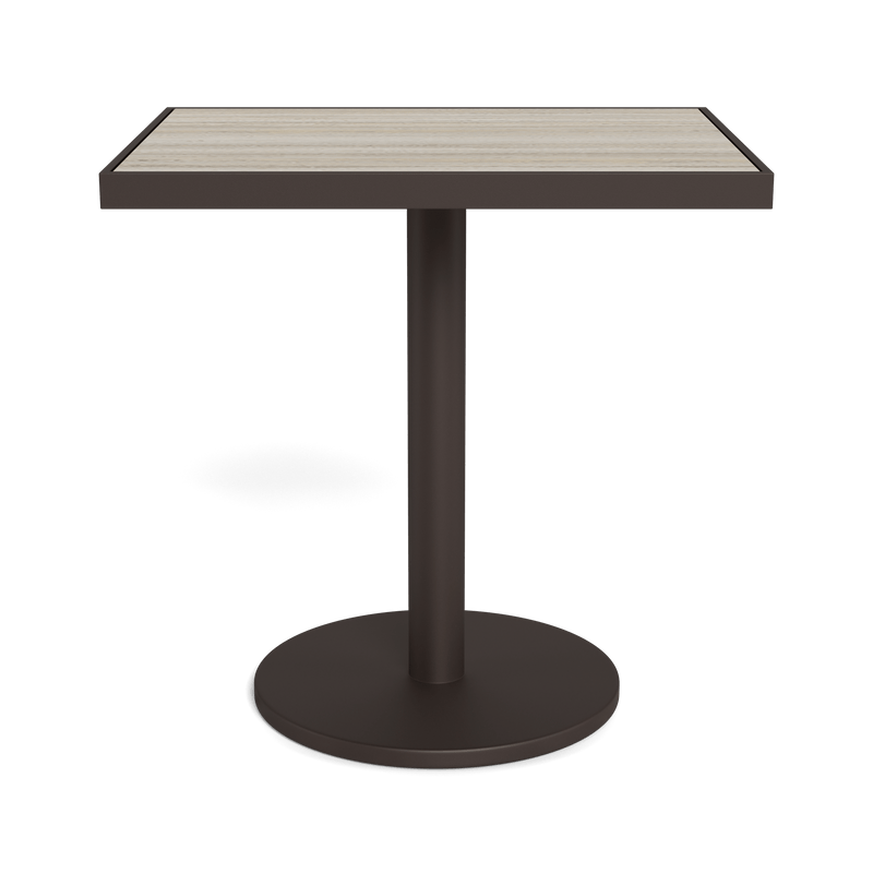 Vienna 24x30" Rectangle Bistro Table | Aluminum Bronze, Laminam Grigio,