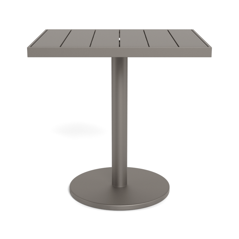 Vienna 24x30" Rectangle Bistro Table | Aluminum Taupe, Aluminum Taupe,