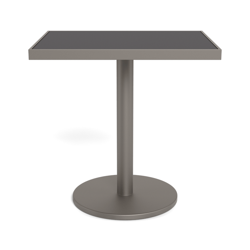 Vienna 24x30" Rectangle Bistro Table | Aluminum Taupe, HPCL Charcoal,